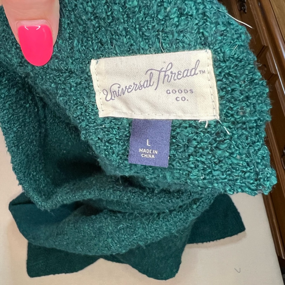 Universal Thread Teal Crew Neck Sweater - image 3
